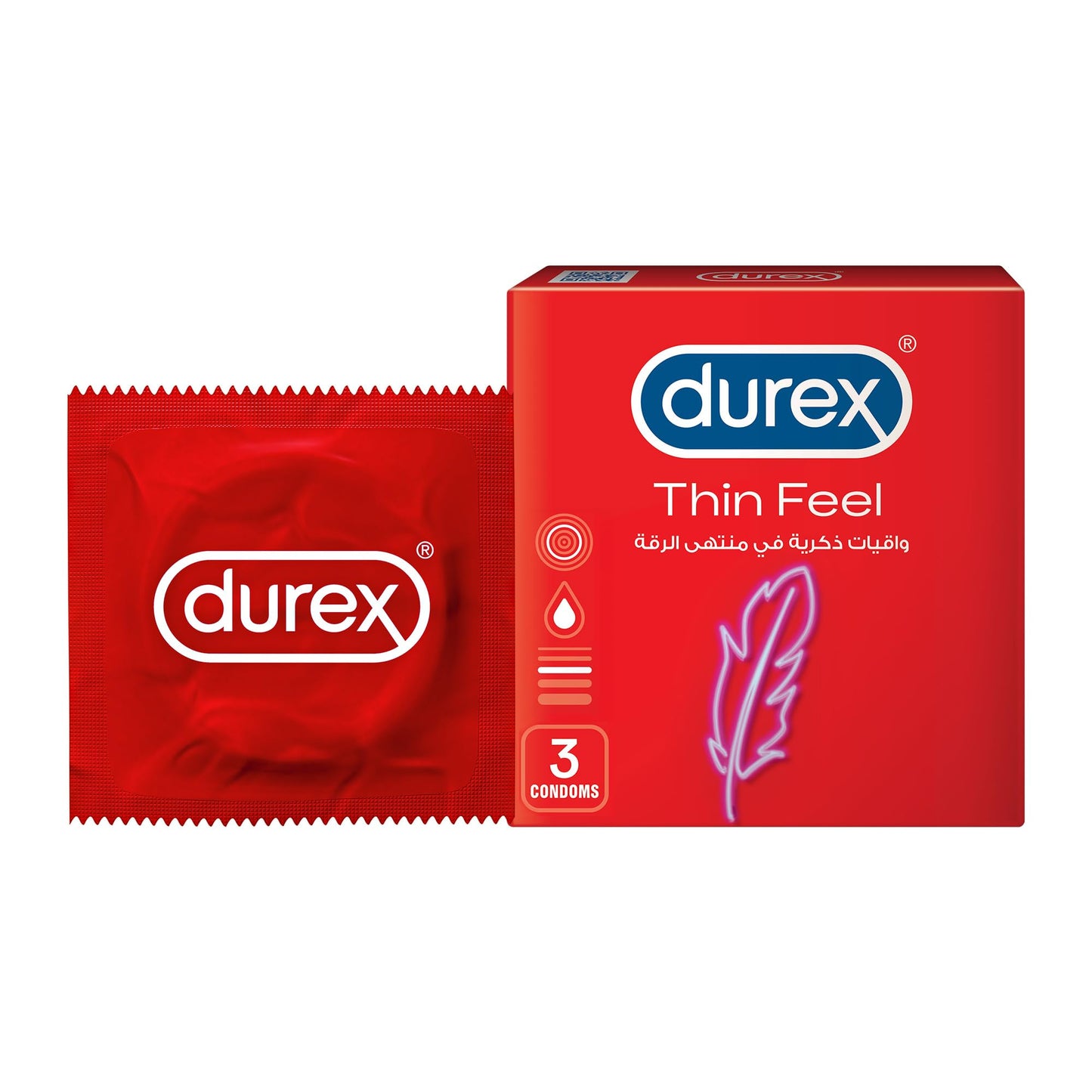 Durex Feel Thin Condoms 3’s – 12 Pack