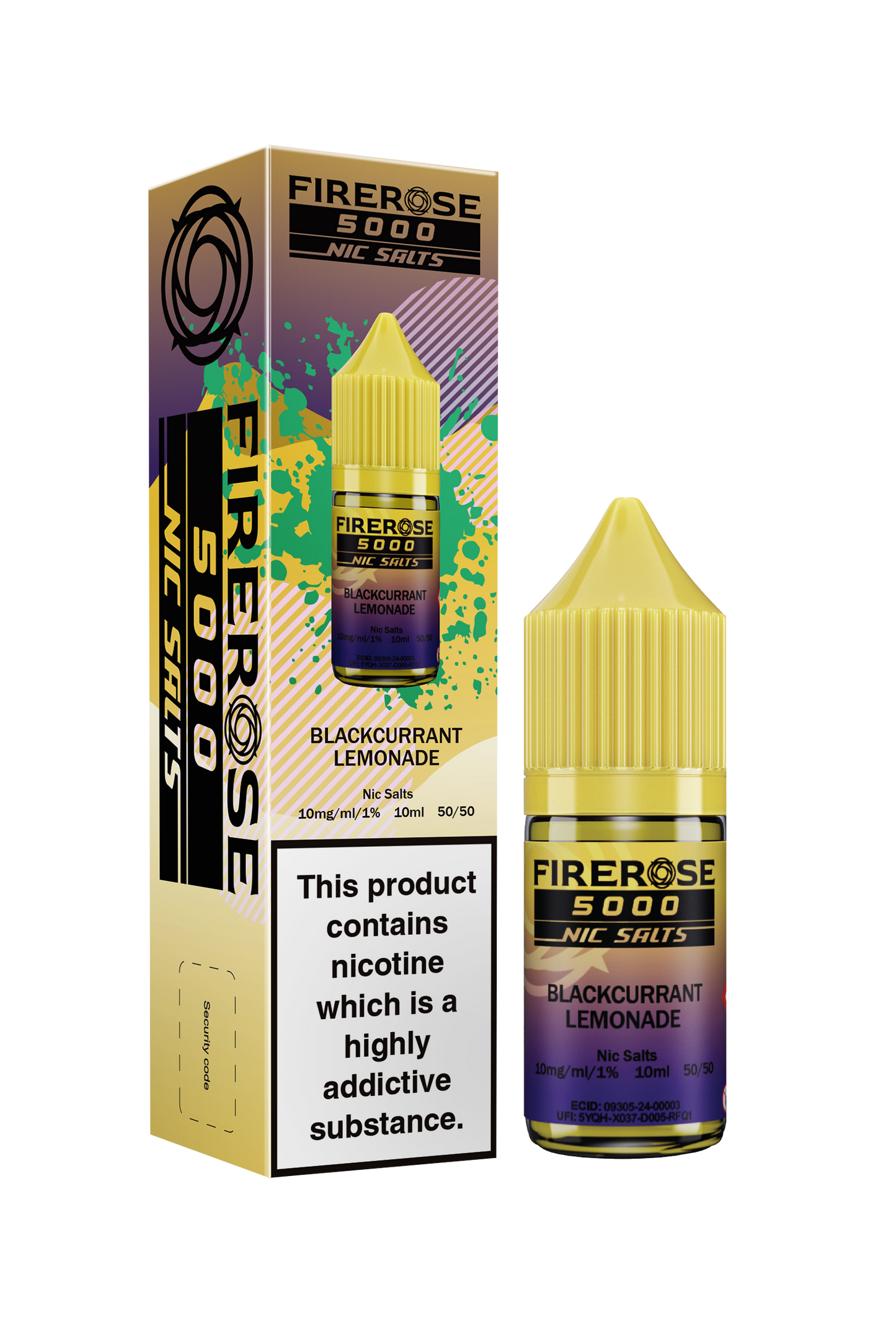ELUX FIREROSE NIC SALT 20MG, 10 Packs