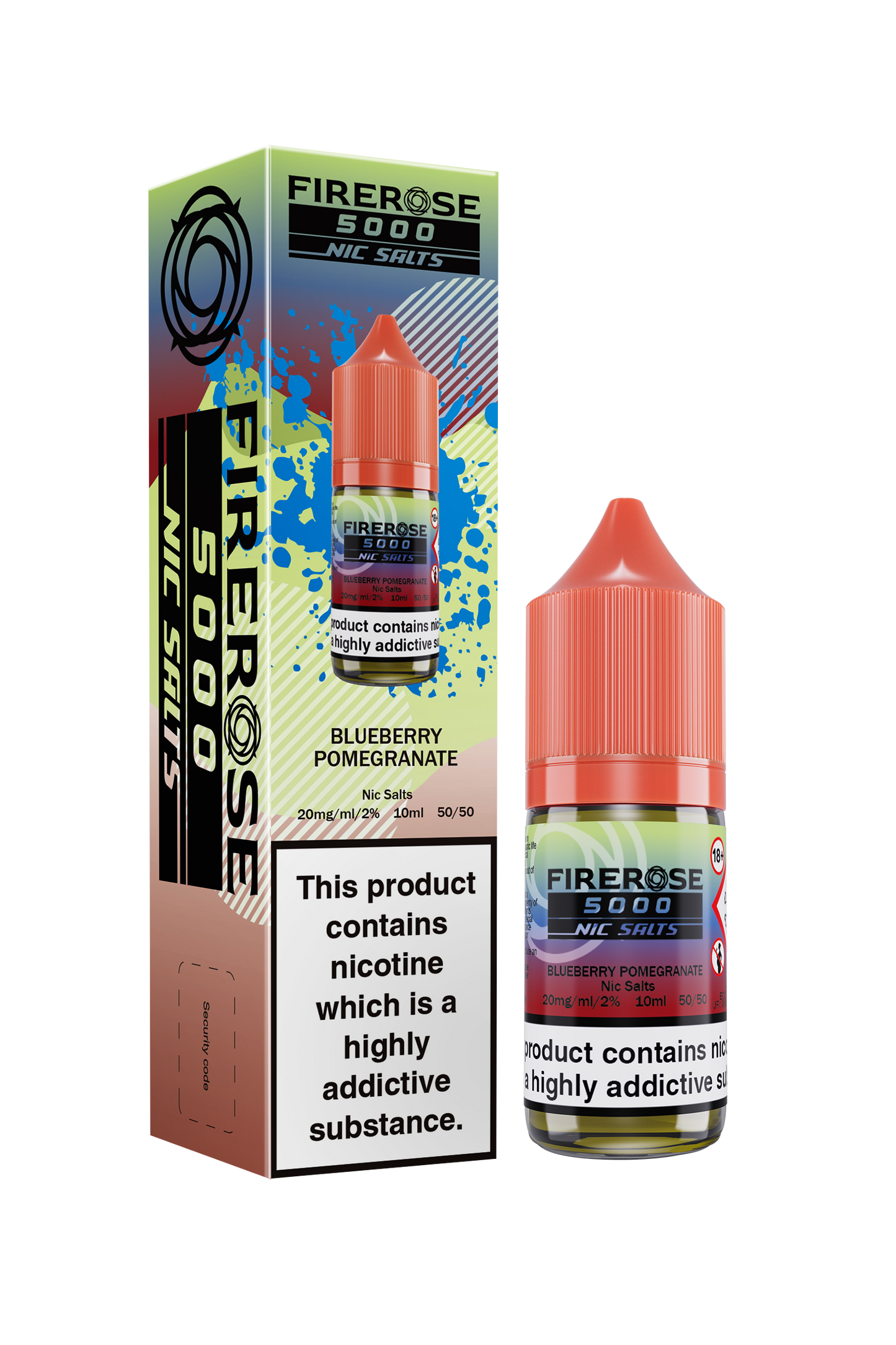 ELUX FIREROSE NIC SALT 20MG, 10 Packs