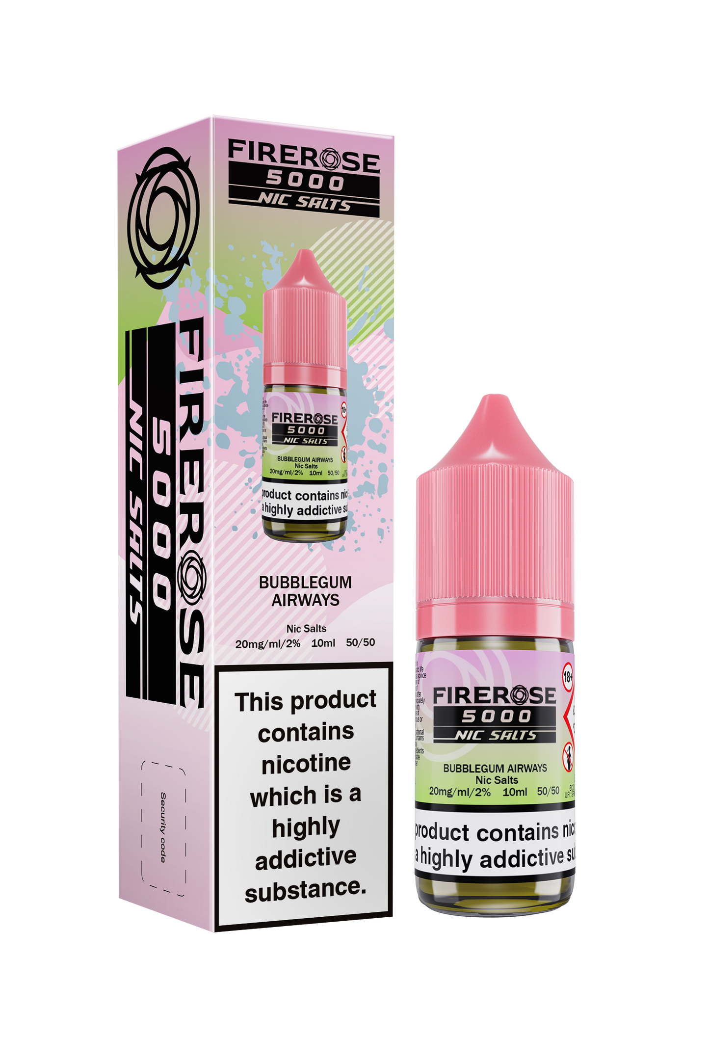 ELUX FIREROSE NIC SALT 20MG, 10 Packs