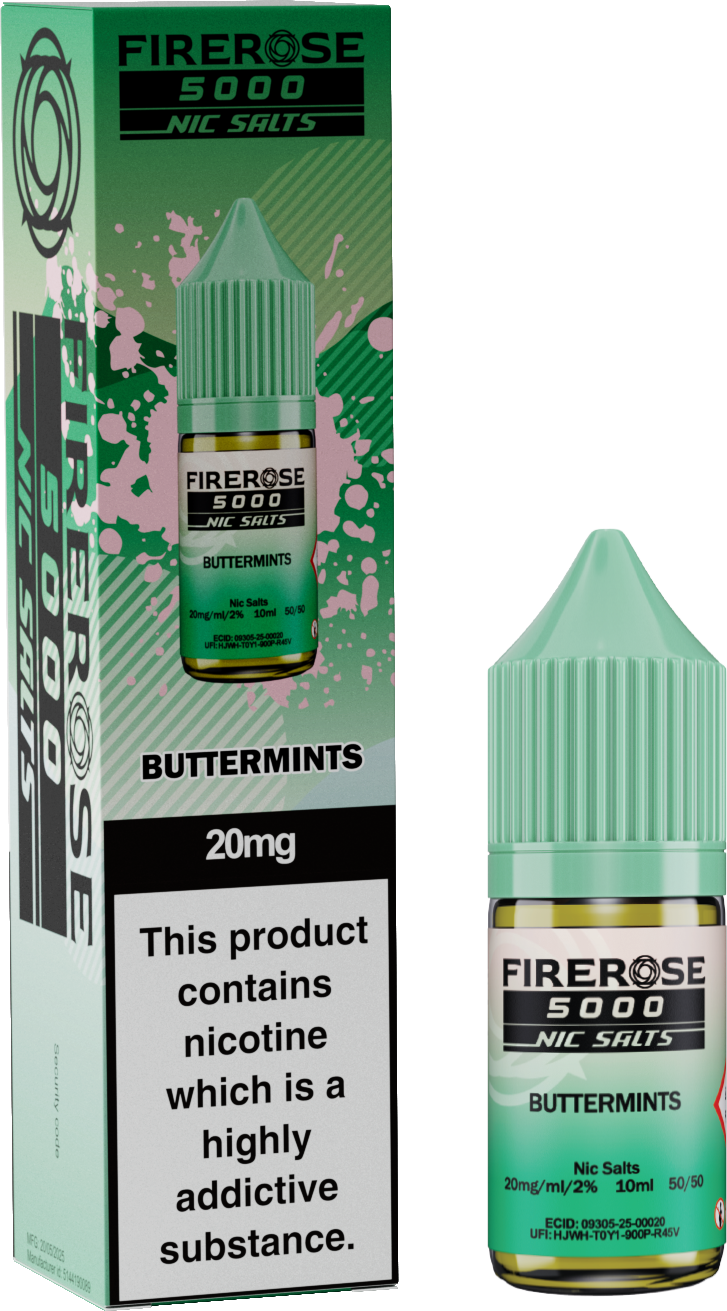 ELUX FIREROSE NIC SALT 20MG, 10 Packs