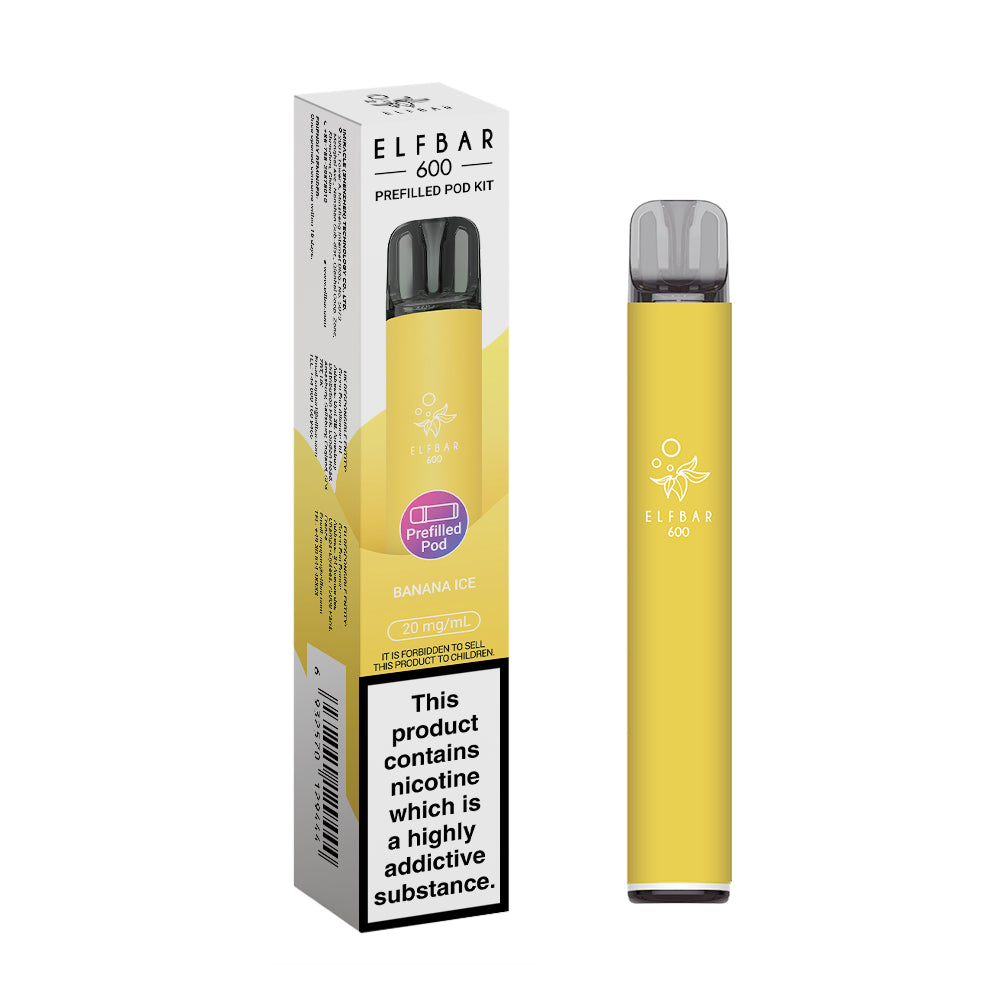 Elf bar 600 Prefilled Kit Puffs, 2% Nic, 10 Packs