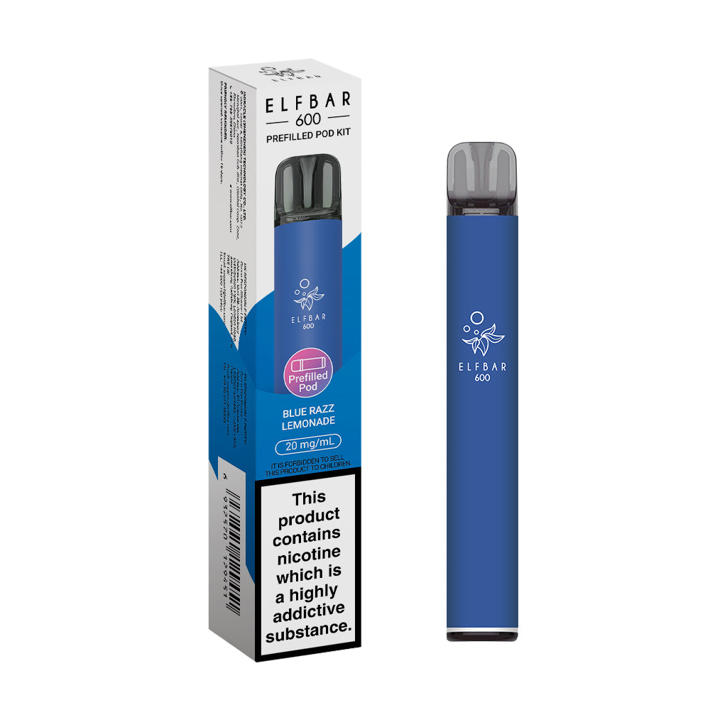 Elf bar 600 Prefilled Kit Puffs, 2% Nic, 10 Packs