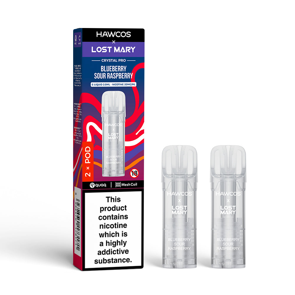 Hawcos x Lost Mary Crystal Pro 600 puffs Prefilled Pods