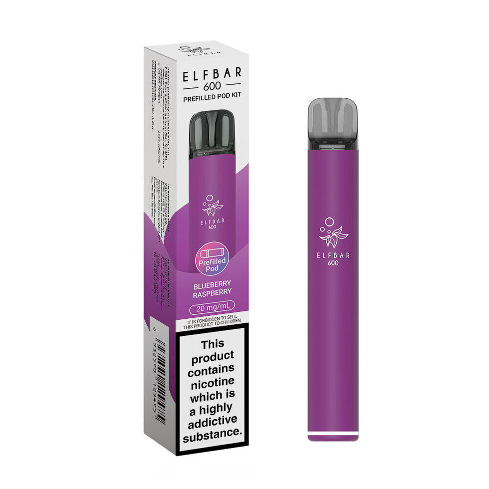 Elf bar 600 Prefilled Kit Puffs, 2% Nic, 10 Packs