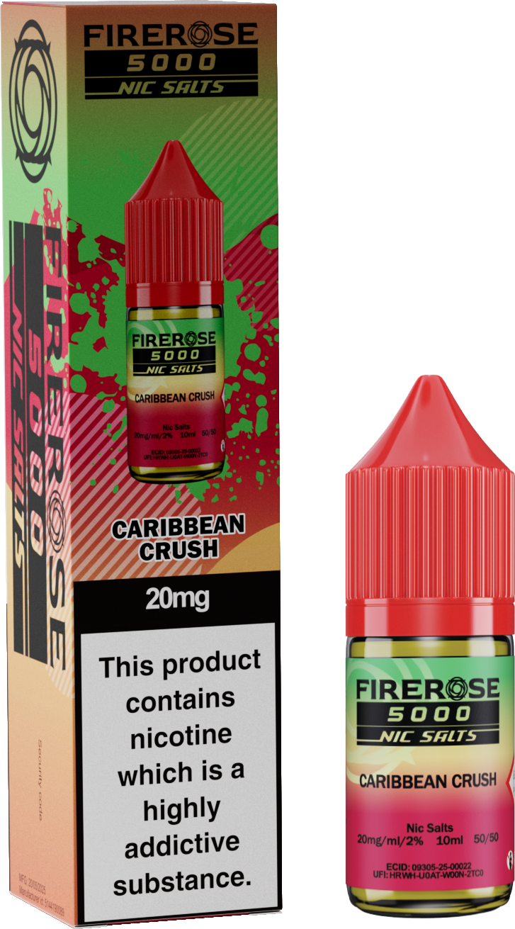 ELUX FIREROSE NIC SALT 20MG, 10 Packs