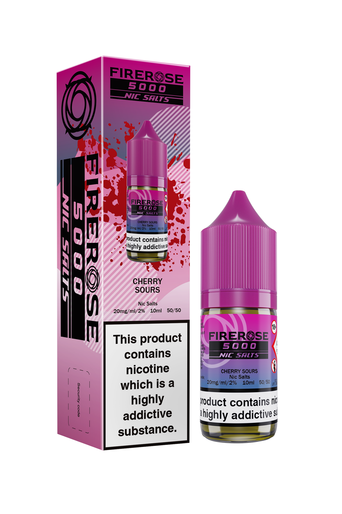 ELUX FIREROSE NIC SALT 20MG, 10 Packs