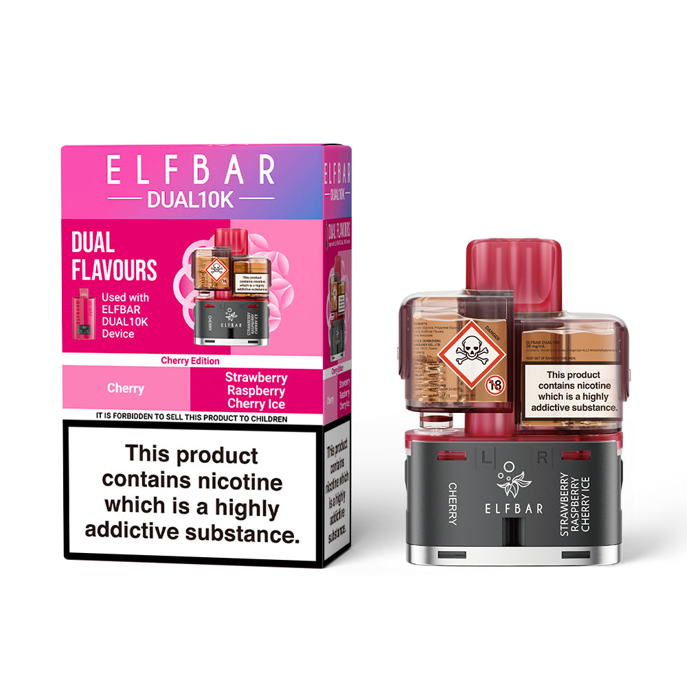 ELFBAR DUAL10K Puffs TPD Replacement Pods 2% NIC
