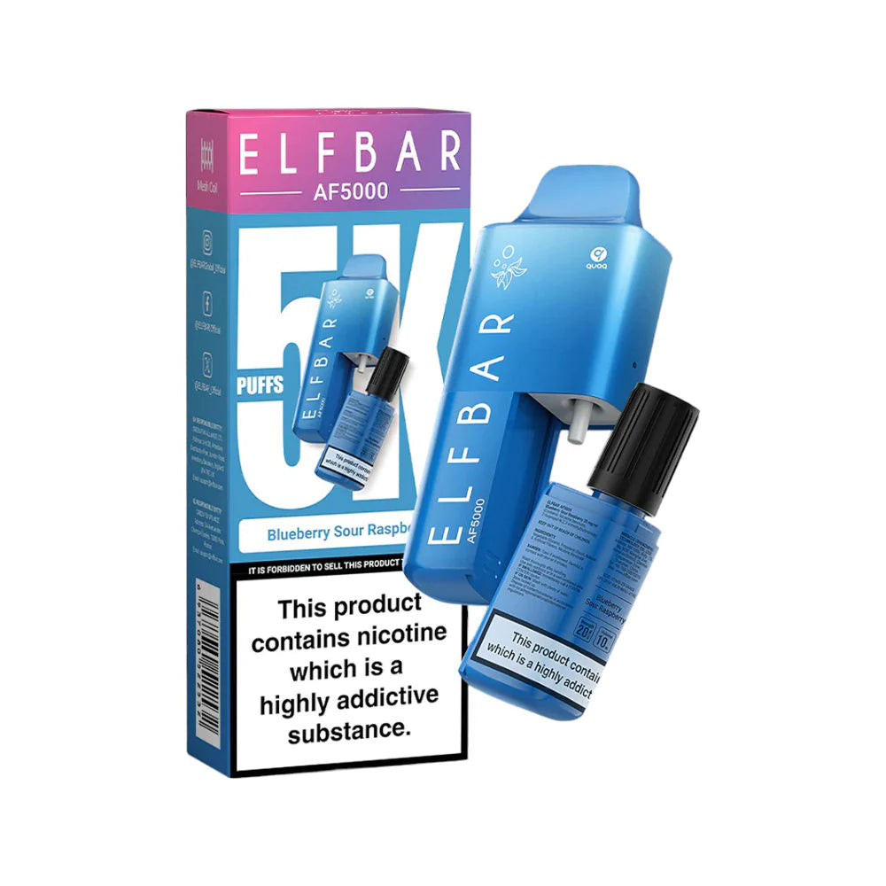 ELF BAR AF5000 Refillable Kit, 2% Nic - 5 Packs