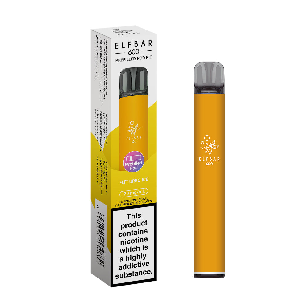 Elf bar 600 Prefilled Kit Puffs, 2% Nic, 10 Packs