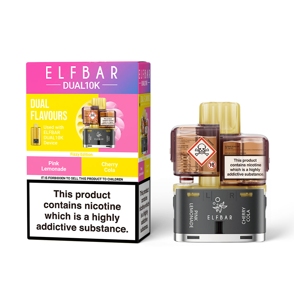 ELFBAR DUAL10K Puffs TPD Replacement Pods 2% NIC