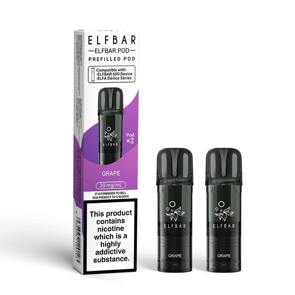 Elf bar 600 Prefilled Pod Puffs 2% Nic - 10 Packs