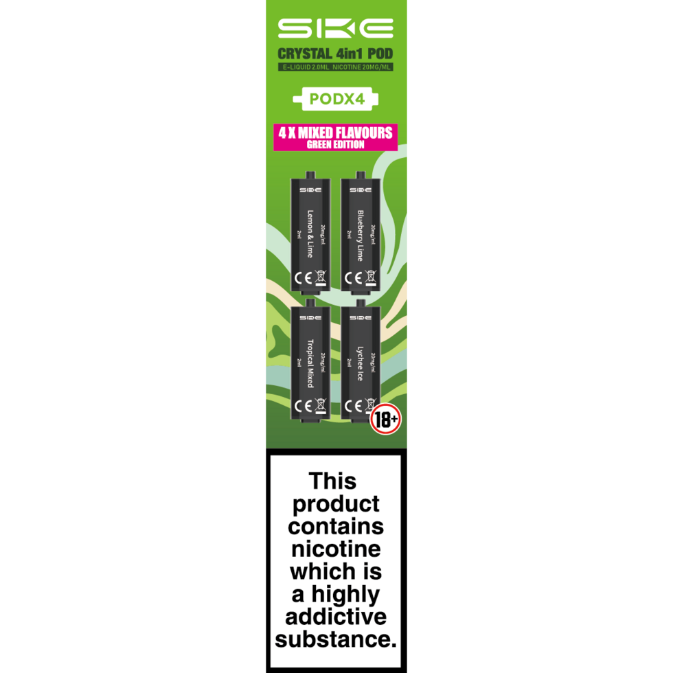 SKE 4 In1,4X600 ,PUFFS POD EN 2% NIC