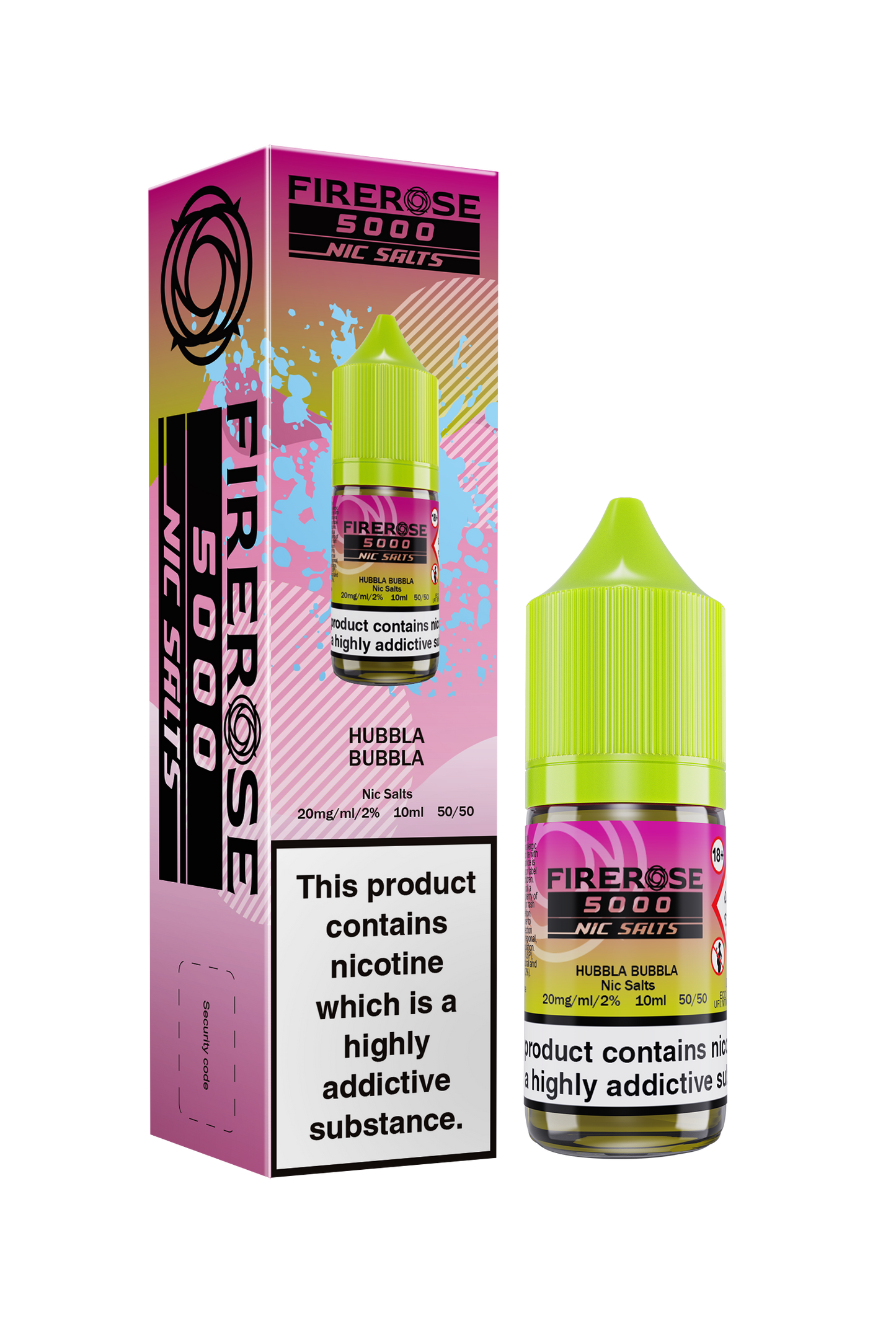 ELUX FIREROSE NIC SALT 20MG, 10 Packs