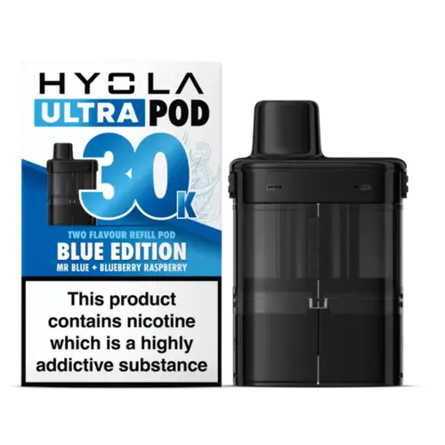 Hyola Ultra 30K Puffs Prefilled Pods, 2% Nic - 5 Packs
