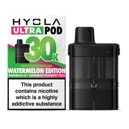 Hyola Ultra 30K Puffs Prefilled Pods, 2% Nic - 5 Packs