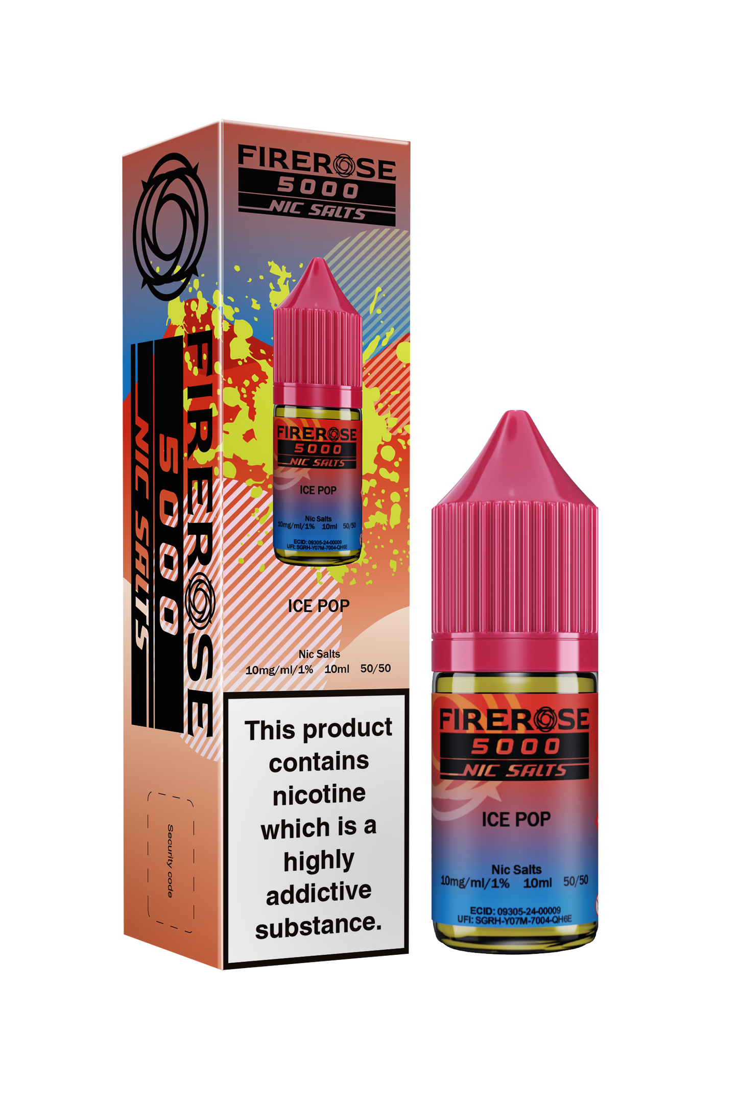 ELUX FIREROSE NIC SALT 20MG, 10 Packs