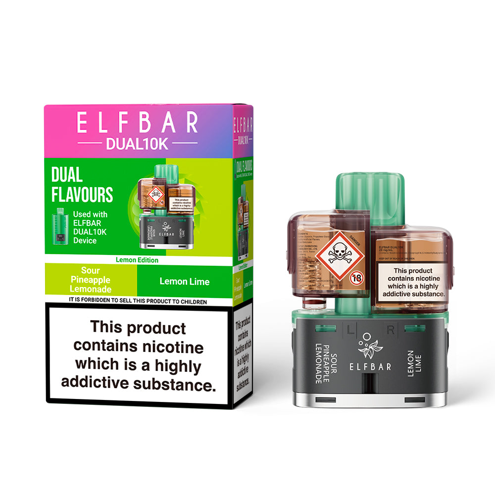 ELFBAR DUAL10K Puffs TPD Replacement Pods 2% NIC