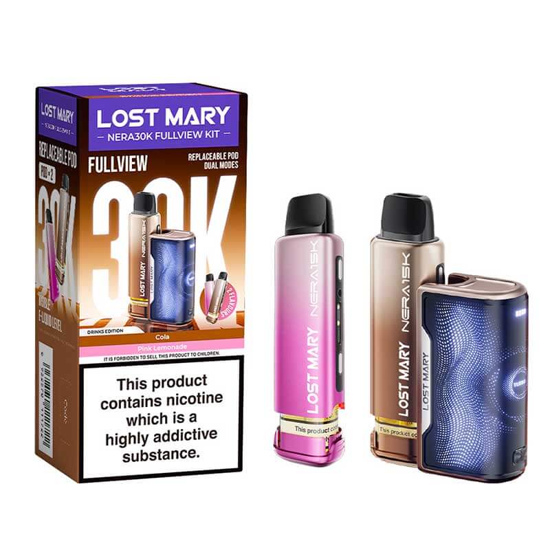 Lost Mary NERA 30K Full View, 30K Puffs, 2% Nic - 5 Packs