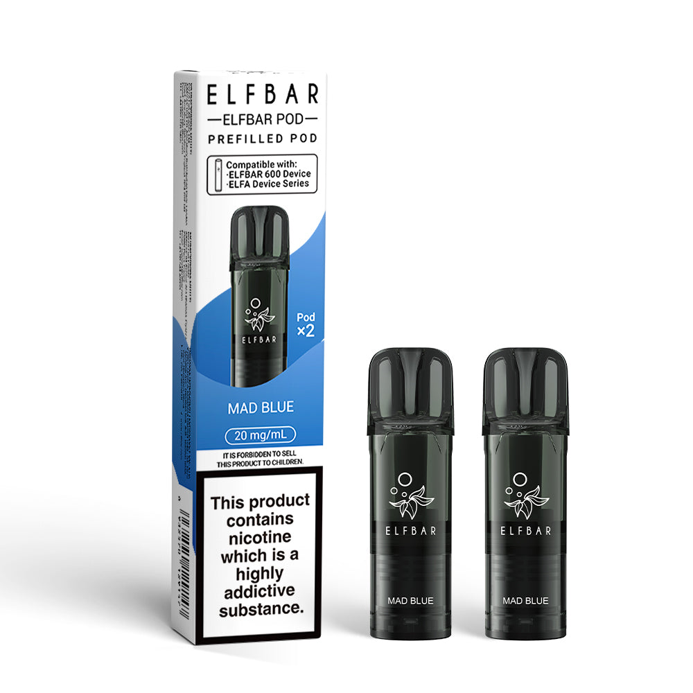 Elf bar 600 Prefilled Pod Puffs 2% Nic - 10 Packs