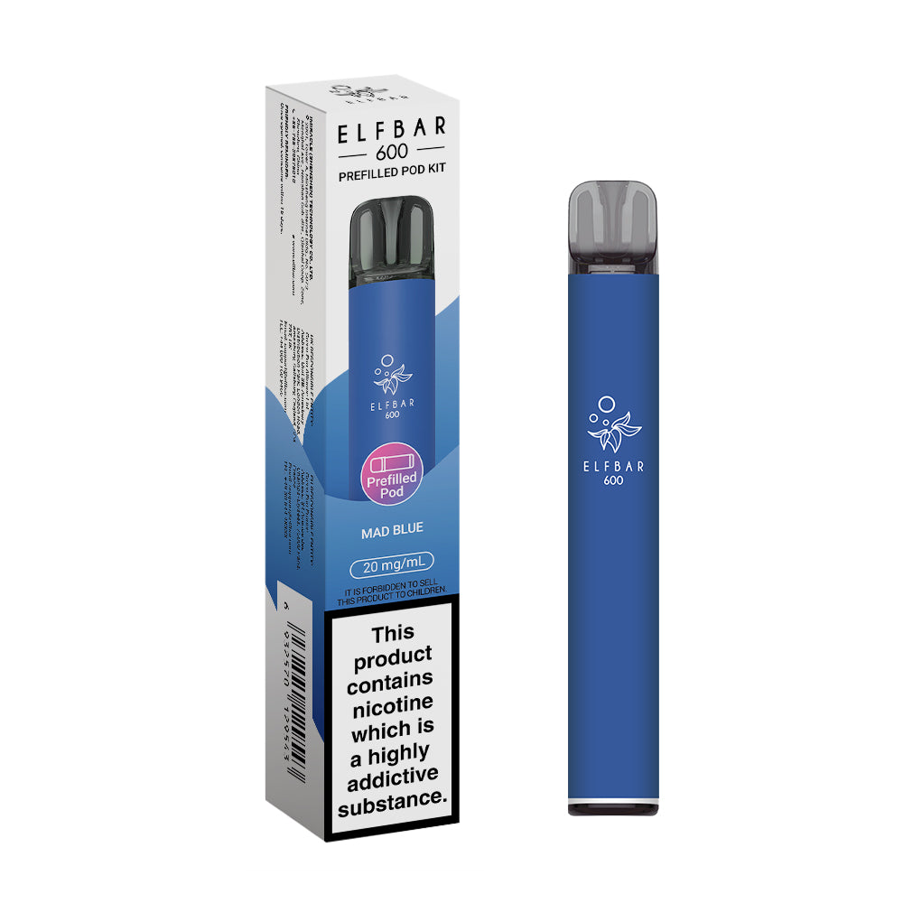 Elf bar 600 Prefilled Kit Puffs, 2% Nic, 10 Packs