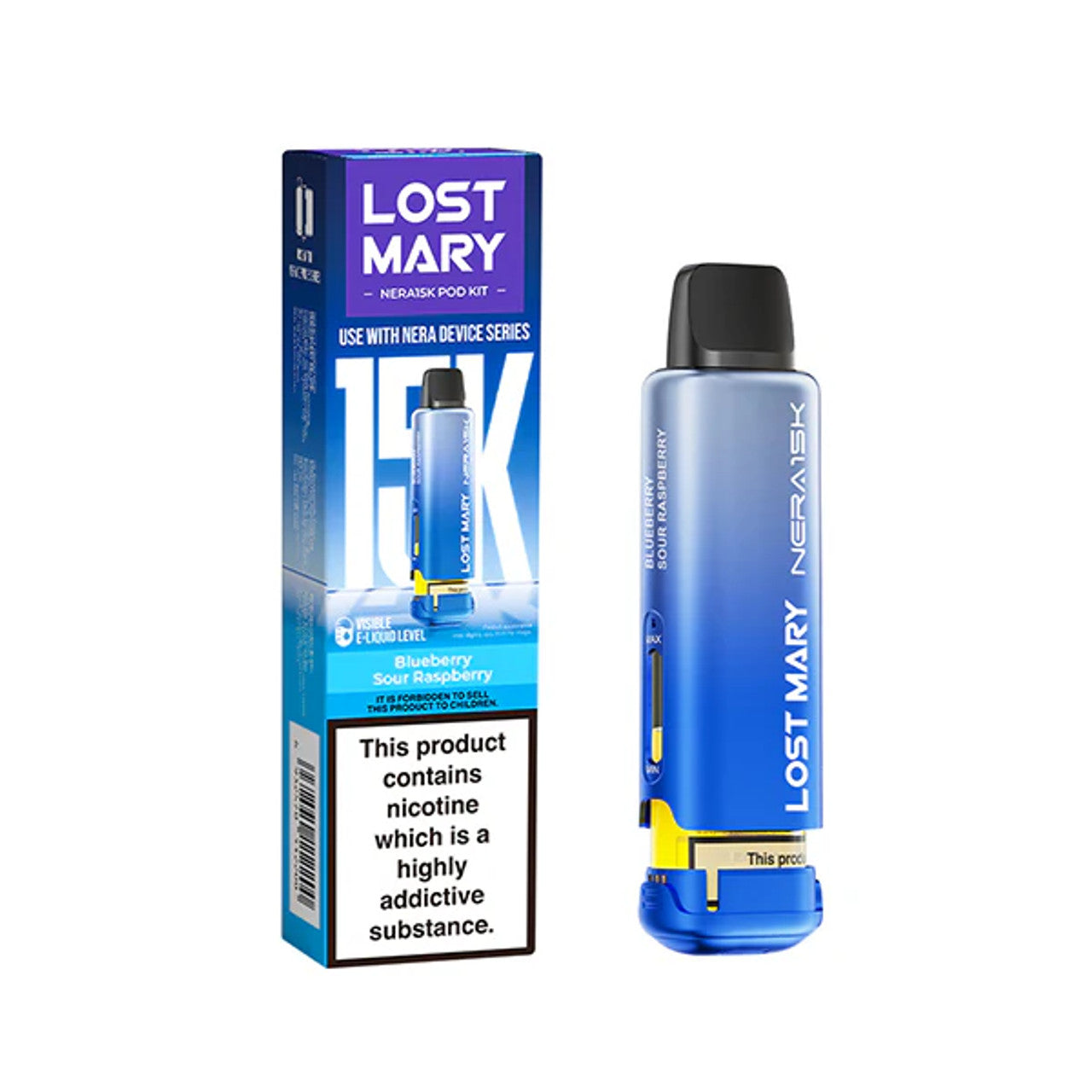 Lost Mary NERA 15K Puffs Pods Refill TPD 2% Nic - 5 Packs