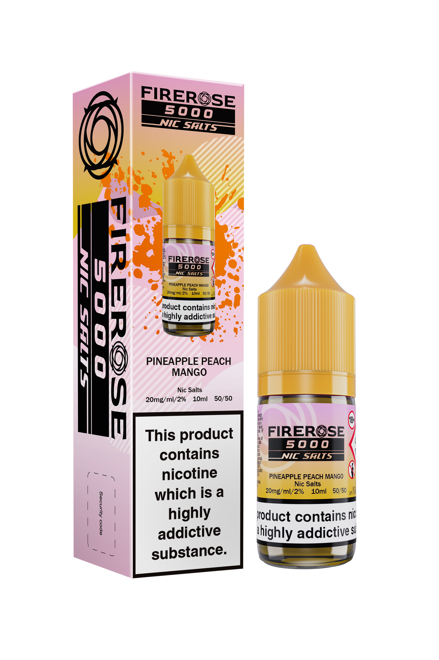 ELUX FIREROSE NIC SALT 20MG, 10 Packs