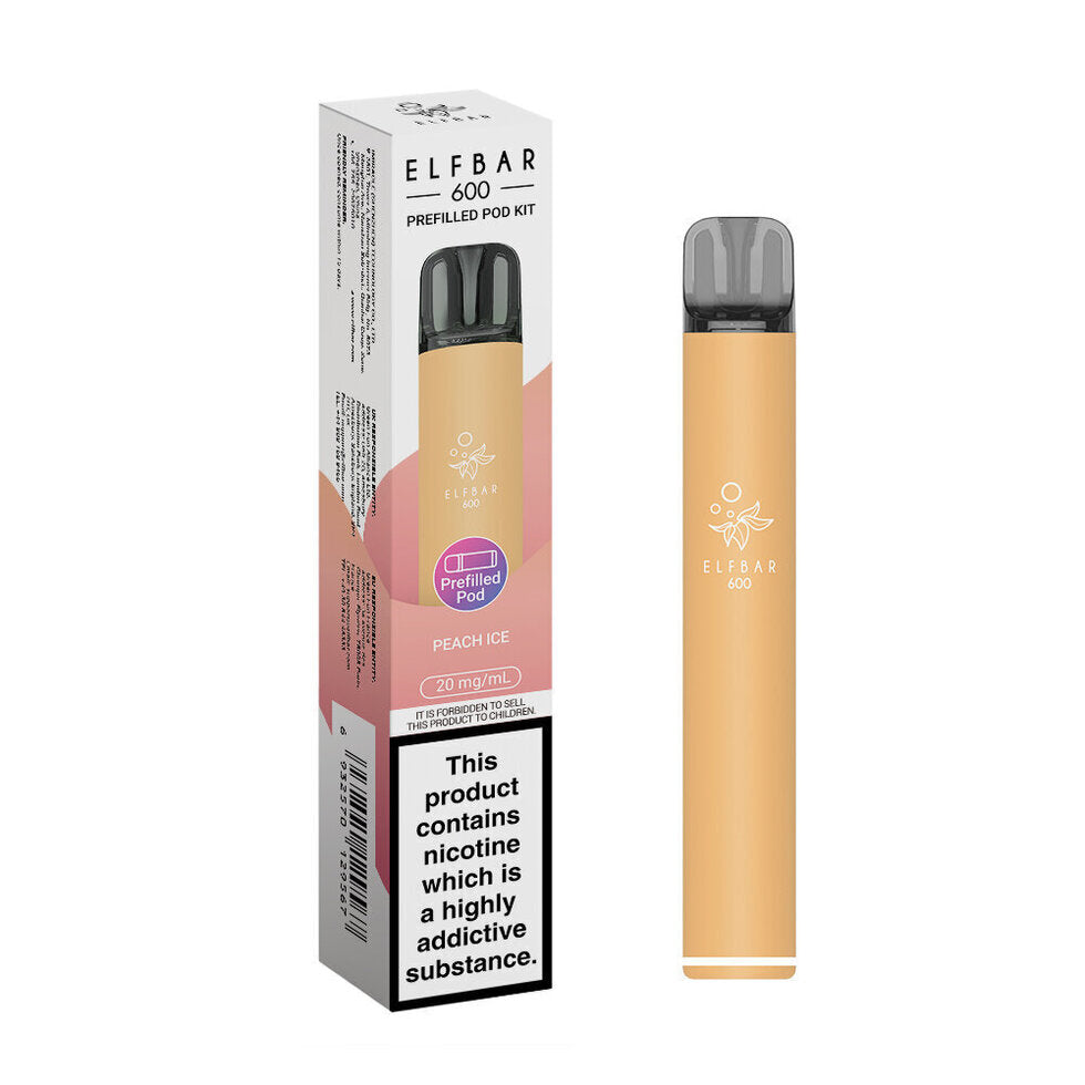 Elf bar 600 Prefilled Kit Puffs, 2% Nic, 10 Packs