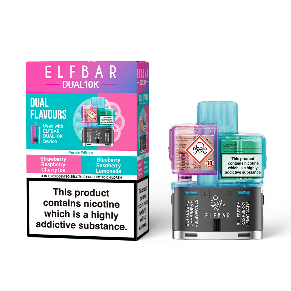 ELFBAR DUAL10K Puffs TPD Replacement Pods 2% NIC