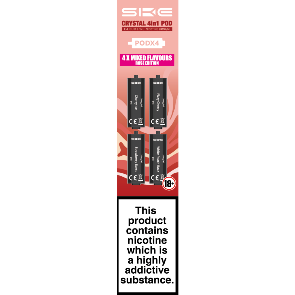 SKE 4 In1,4X600 ,PUFFS POD EN 2% NIC