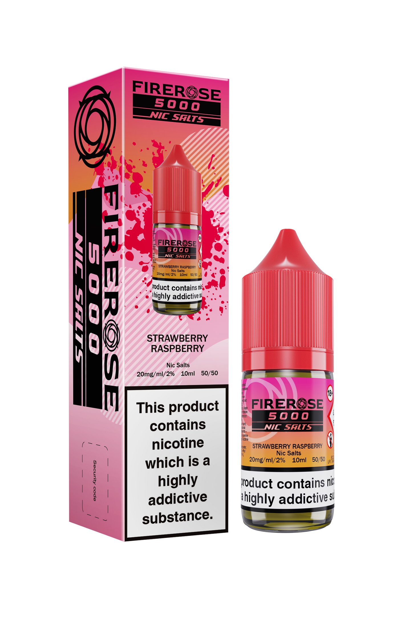ELUX FIREROSE NIC SALT 20MG, 10 Packs