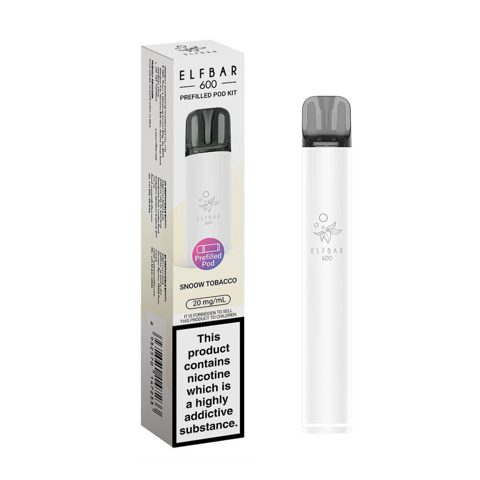 Elf bar 600 Prefilled Kit Puffs, 2% Nic, 10 Packs