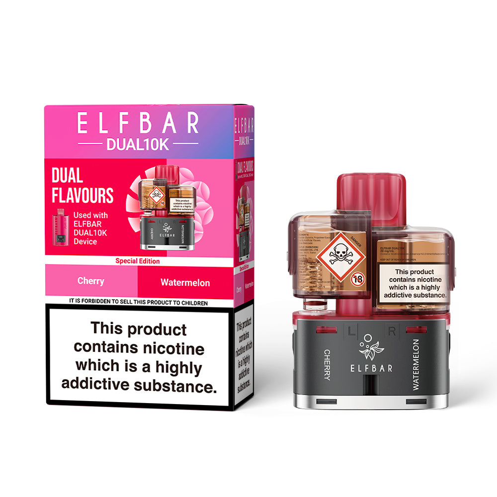 ELFBAR DUAL10K Puffs TPD Replacement Pods 2% NIC