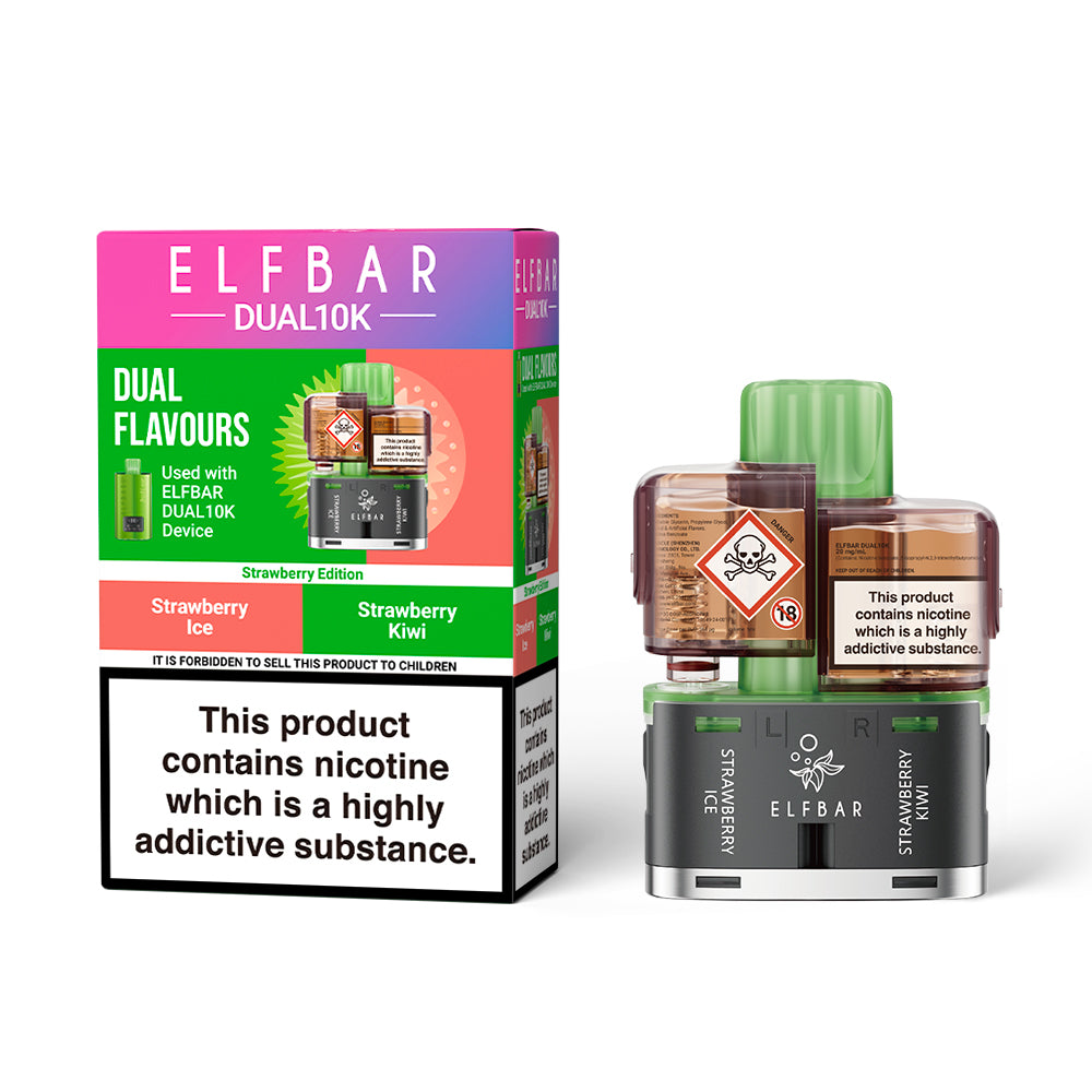 ELFBAR DUAL10K Puffs TPD Replacement Pods 2% NIC
