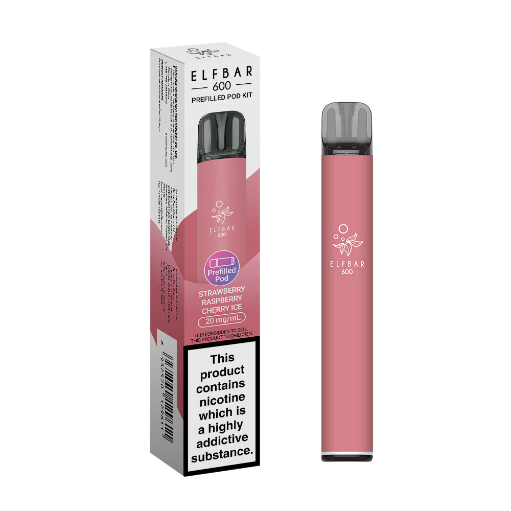Elf bar 600 Prefilled Kit Puffs, 2% Nic, 10 Packs