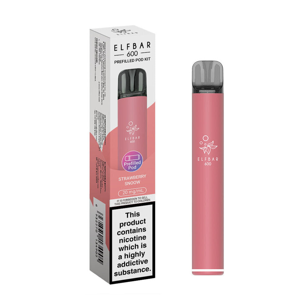 Elf bar 600 Prefilled Kit Puffs, 2% Nic, 10 Packs