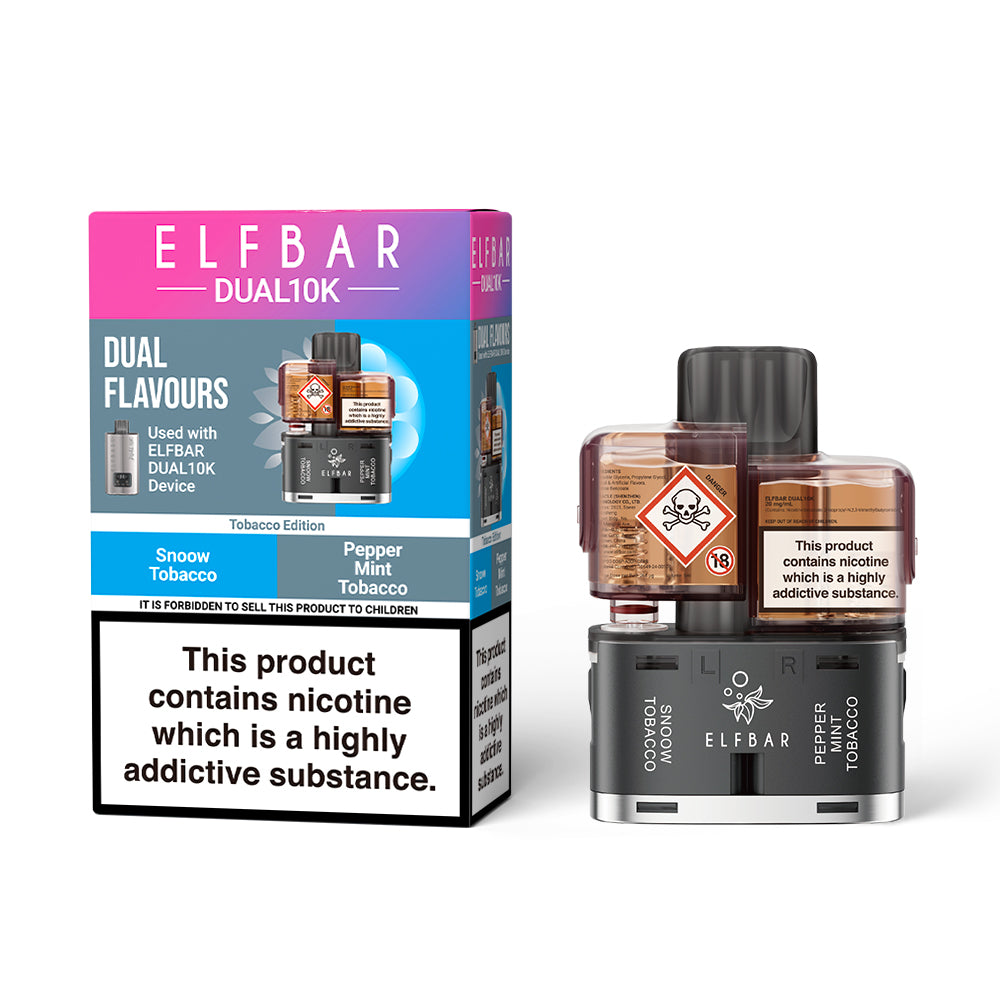 ELFBAR DUAL10K Puffs TPD Replacement Pods 2% NIC
