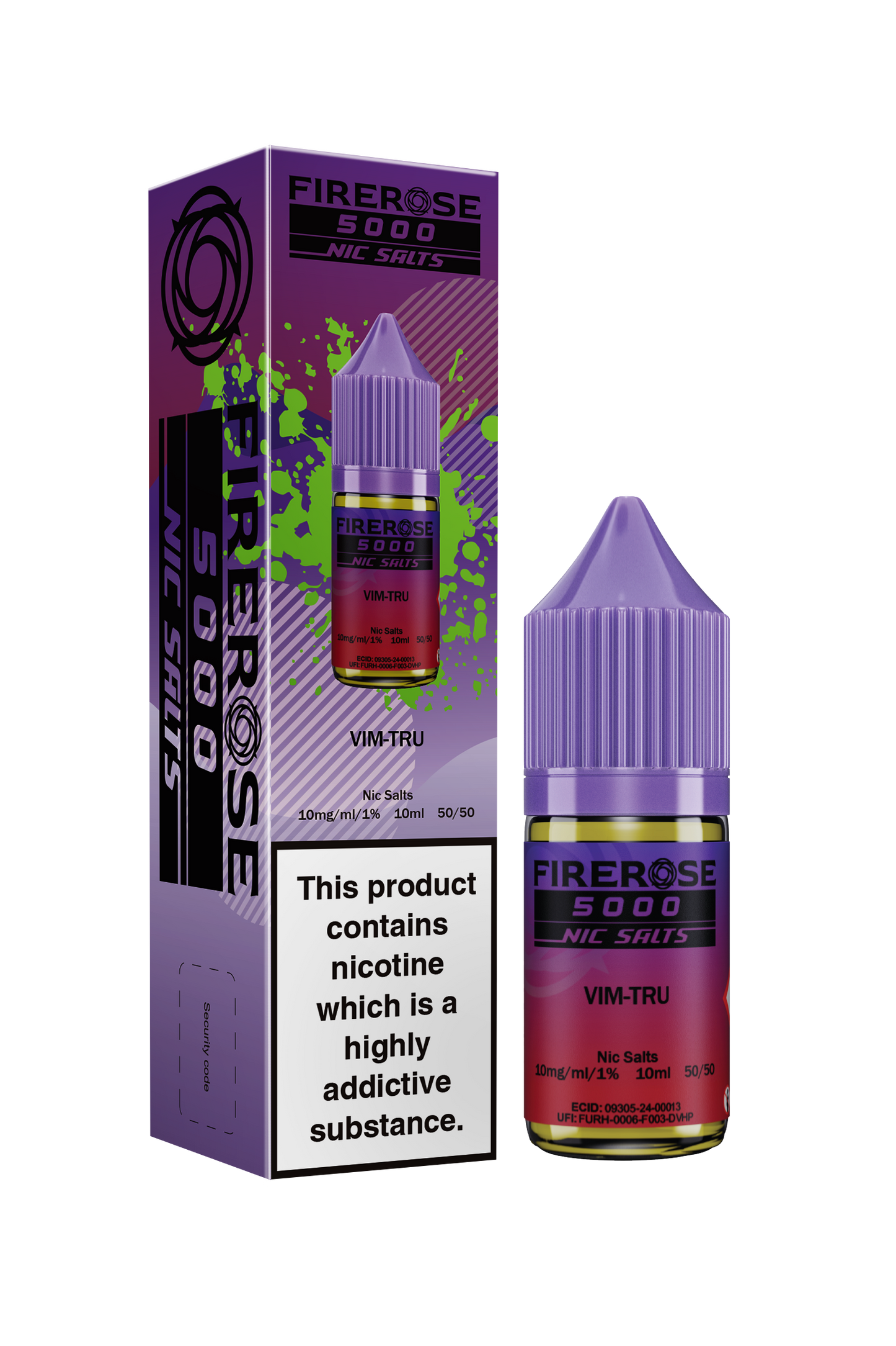 ELUX FIREROSE NIC SALT 20MG, 10 Packs