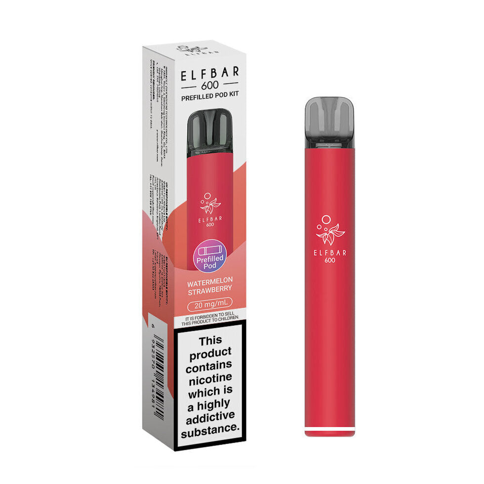 Elf bar 600 Prefilled Kit Puffs, 2% Nic, 10 Packs