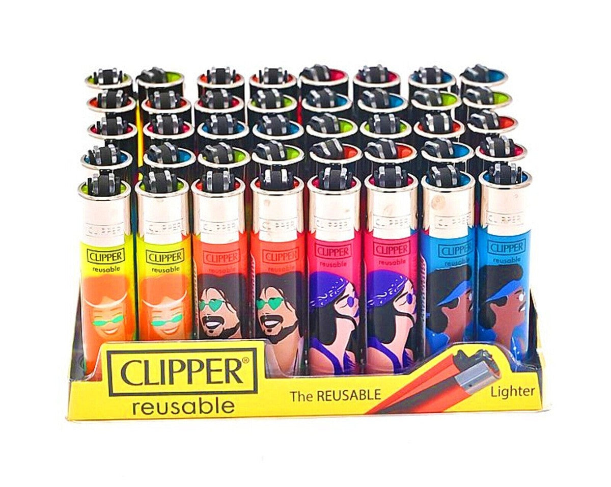 Clipper Design Lighters – Pack of 40 (Design May Vary)