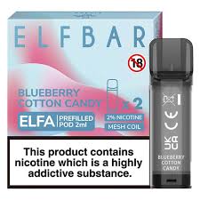 ELFBAR ELFA PRE-FILLED PODS 600 PUFFS 2’s, 2%Nic