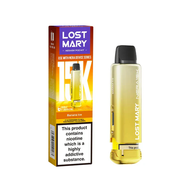Lost Mary NERA 15K Puffs Pods Refill TPD 2% Nic - 5 Packs