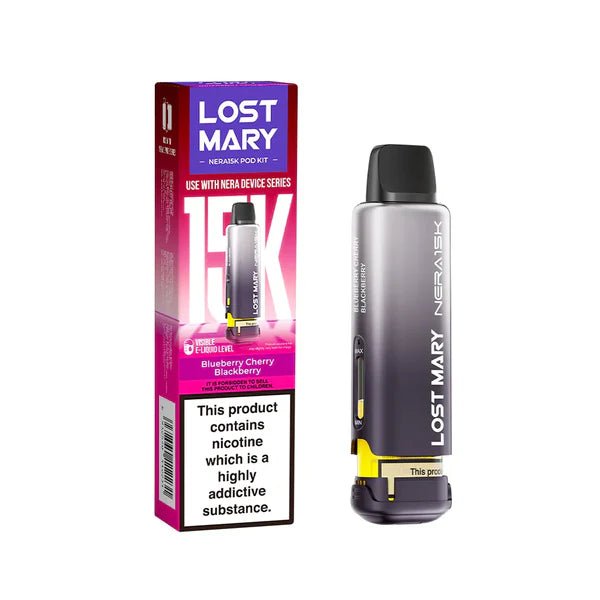Lost Mary NERA 15K Puffs Pods Refill TPD 2% Nic - 5 Packs