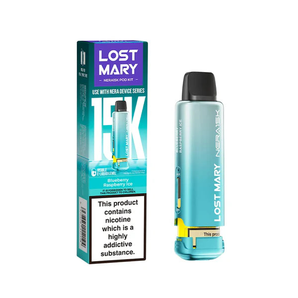 Lost Mary NERA 15K Puffs Pods Refill TPD 2% Nic - 5 Packs