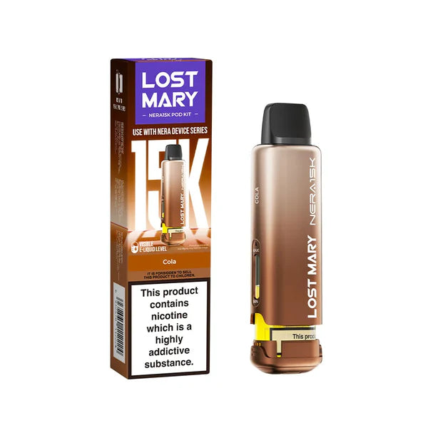 Lost Mary NERA 15K Puffs Pods Refill TPD 2% Nic - 5 Packs