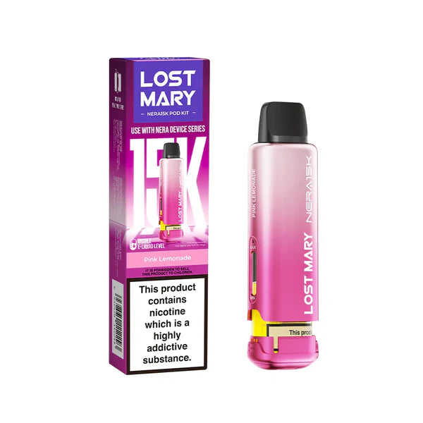 Lost Mary NERA 15K Puffs Pods Refill TPD 2% Nic - 5 Packs