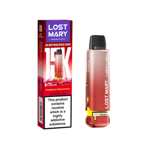 Lost Mary NERA 15K Puffs Pods Refill TPD 2% Nic - 5 Packs