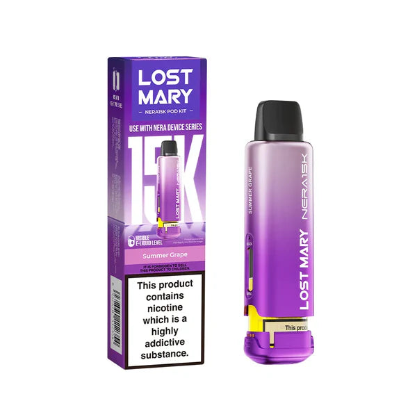 Lost Mary NERA 15K Puffs Pods Refill TPD 2% Nic - 5 Packs