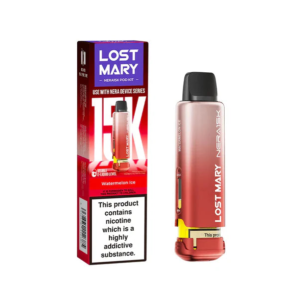 Lost Mary NERA 15K Puffs Pods Refill TPD 2% Nic - 5 Packs