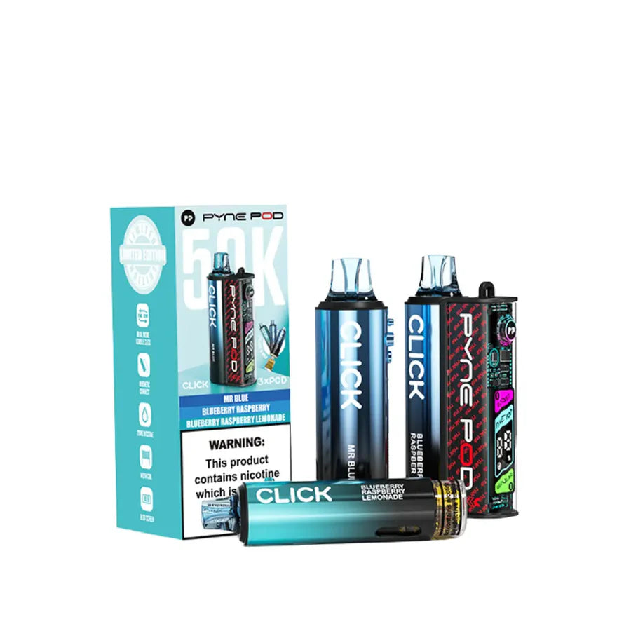 Pyne Pod Click 50K Kit, 2% Nic, 5 Packs